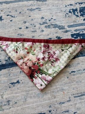 Fashion Floral Scarf Cream, Pink, Green, Red